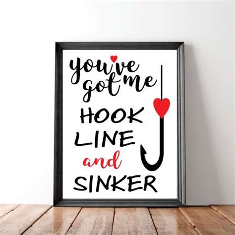 Love Quote Print Fishing Print Love Quotes Hearts Digital