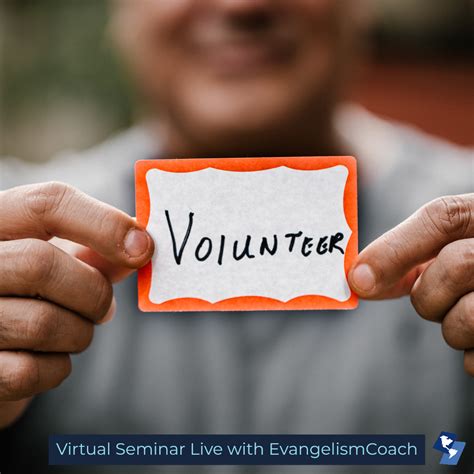 Live Webinar First Impression Volunteers Find Them And Keep Them