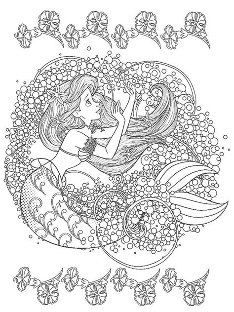 Disney Adult Coloring Books Ariel Coloring Pages Free Disney Coloring