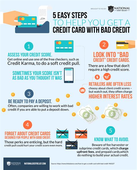 5 Easy Steps To Help You Get A Credit Card With Bad Credit