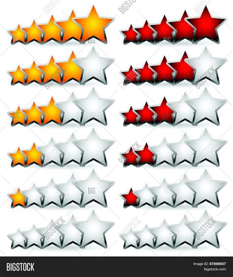 Star Rating Element Vector And Photo Free Trial Bigstock