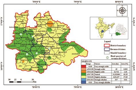 Soil Ph 1 25 Map Of Groundnut Belt In The Erstwhile Mahabubnagar