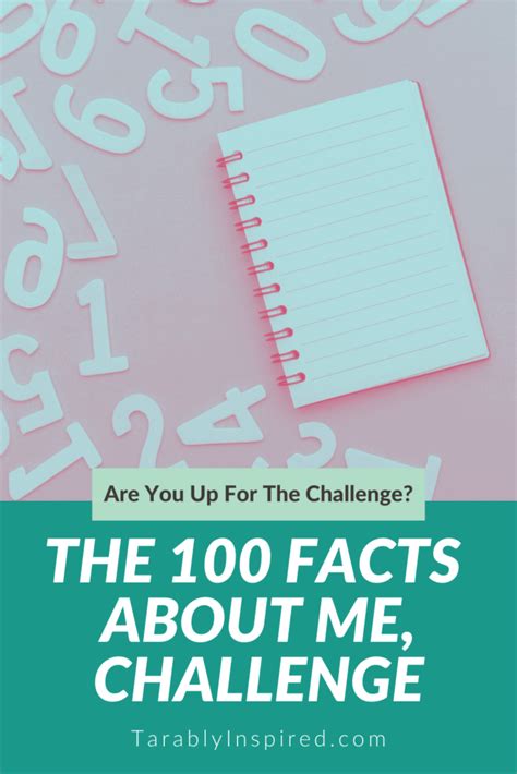 100 Facts About Me Challenge Tarably Inspired