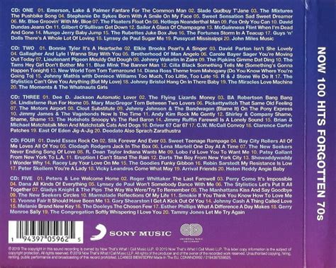 various artists now 100 hits forgotten 70s 5 cd 2020 купить cd диск в интернет магазине