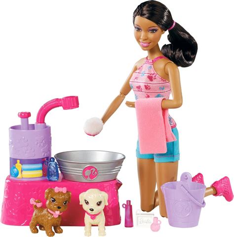Barbie Suds And Hugs Pups African American Doll Playset By Barbie Mx Juguetes Y Juegos