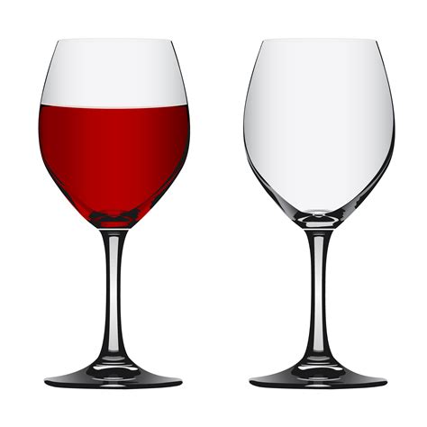 Emply Wine Glass Vector Food Illustrations Creative Market