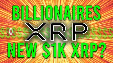 There are 100 billion xrp minted and a price of 1000 usd per xrp would mean a market cap of 100 trillion usd which is 50% more than all the money in the world. Billionaire's MASSIVELY Entering Crypto, New $1000/XRP ...