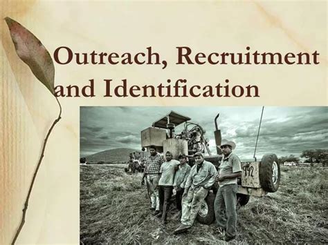 Ppt Outreach Recruitment And Identification Powerpoint Presentation