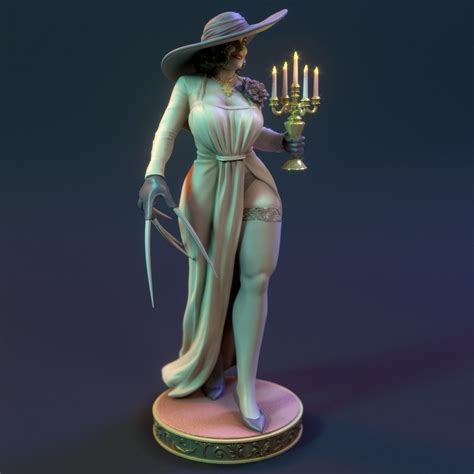Lady Dimitrescu From Resident Evil Village Resin Statue Etsy My XXX