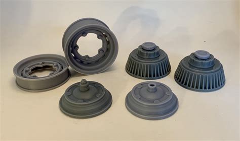 3d Scale Parts Wide Five Wheels Car Aftermarket Resin 3d