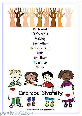Fortunately, we've dug up a wide variety of activities, games, and strategies that make teaching division more effective … and more fun. Diversity A4 POSTERS~OFSTED~Nursery~Childminder~School~3 ...