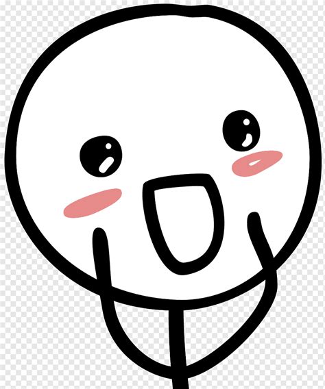 Stick Figure Drawing Happiness Meme Meme Face Smiley Sticker Png