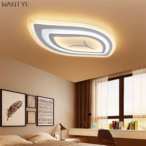 New Modern Ceiling Light Led Luminaria Creative Leaf Ceiling Lamp For
