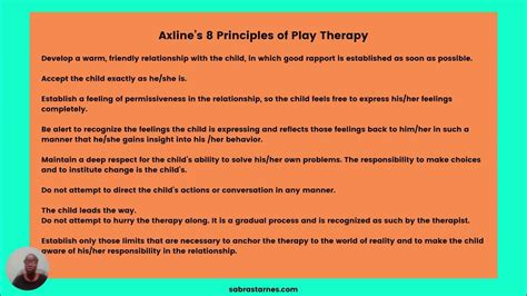Axline’s 8 Principles Of Play Therapy Youtube