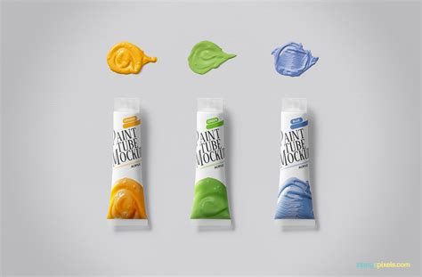 Download Free Paint Tube Mockup | ZippyPixels