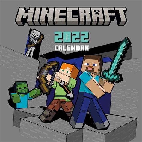 Minecraft Calendarios De Pared 2022 Consíguelos En Posterses