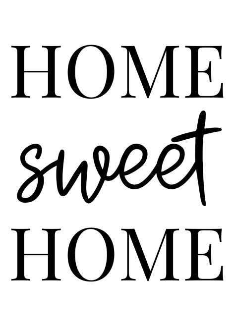 Home Sweet Home Print Impresión De La Casa Decoración Del Etsy