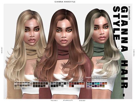 Sims 4 Cc Hair Blonde Streaks Picvlero