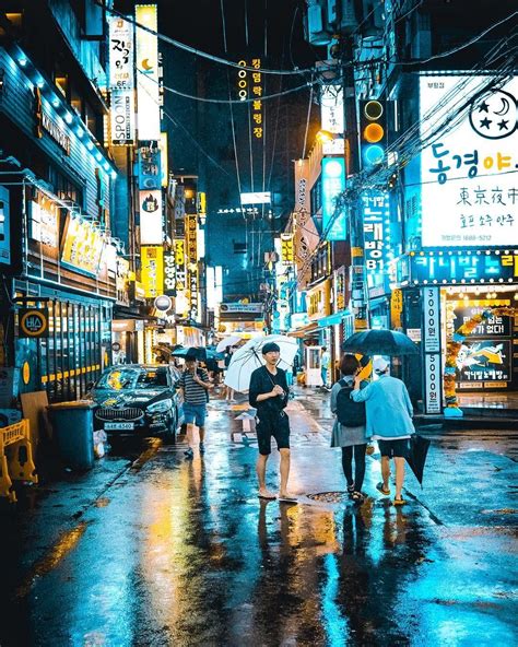 🇰🇷 Rainy Night In The City Incheon South Korea By Steve Roe