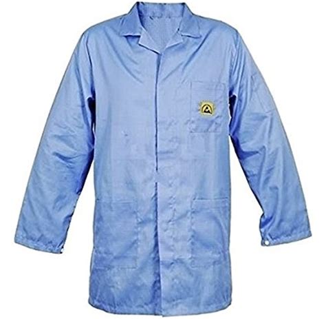 Buy Global Anti Static ESD Safe Unisex Apron LAB COAT JACKETS MEDIUM