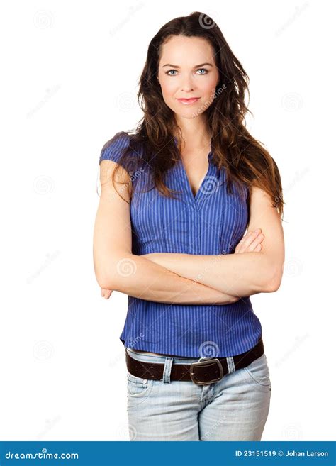 Beautiful Young Confident Woman Stock Image Image Of Caucasian