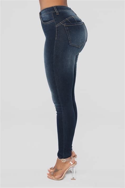 Wifey High Rise Booty Lifter Jeans Dark Denim Fashion Nova Jeans