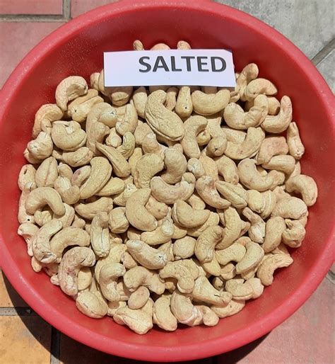 Salted Salty Dry Roasted Cashew Nuts With Salt Packaging Size Loose