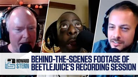 Beetlejuice Mouths Off To Stern Show Staff In Behind The Scenes Footage