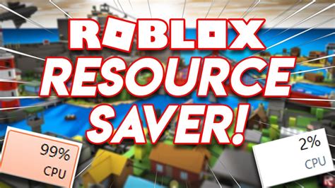Save Resource And Optimize Roblox Roblox Exploit Youtube