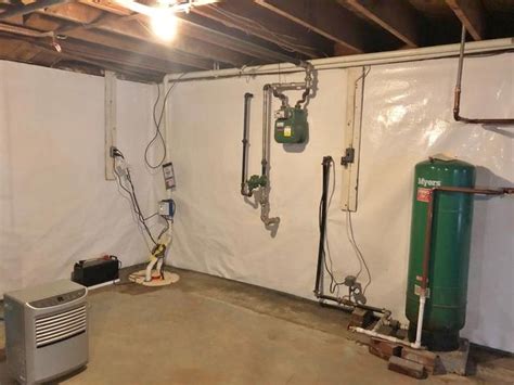 Quality 1st Basement Systems Before And After Photo Set Wet Basement In