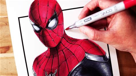 Lets Draw Spider Man Far From Home Fan Art Friday Youtube