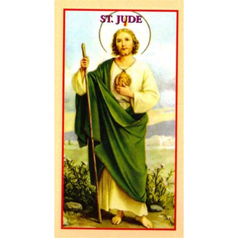 St Jude Prayercard The Catholic T Store