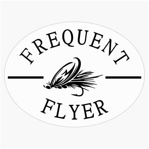 Frequent Flyer Fly Fishing STICKER Stickers By SClarkeArt Redbubble 335