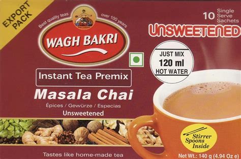 Wagh Bakri Instant Masala Tea Unsweetened 10 Sachets Ebay