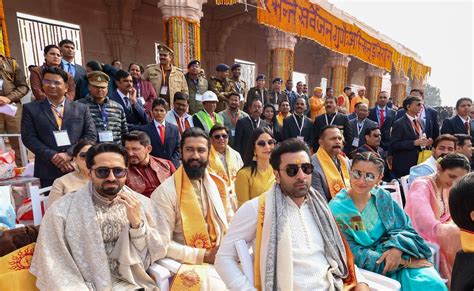 Inside Pics Celebs At Ram Mandir Pran Pratishtha Ceremony All About Women