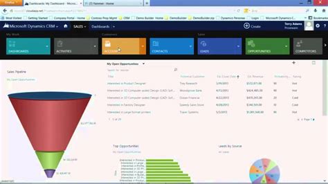 Microsoft Dynamics Crm 2013 User Experience Overview Youtube