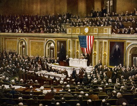 Filepresident Woodrow Wilson Asking Congress To Declare War On Germany
