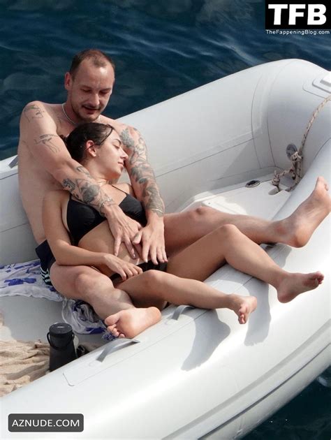Charli XCX Sexy Seen Showing Off Her Nude Tits On A Boat In Amalfi