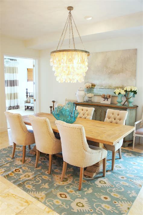 Dining Room Area Rug Cottage Dining Rooms Coastal Dining Room Table