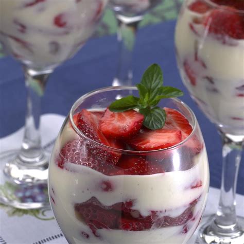 Strawberries And Cream Parfaits Recipe Eatingwell