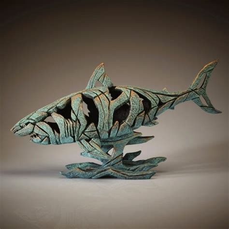 Edge Sculpture Shark Figure Verdi Gris Artists From Generation