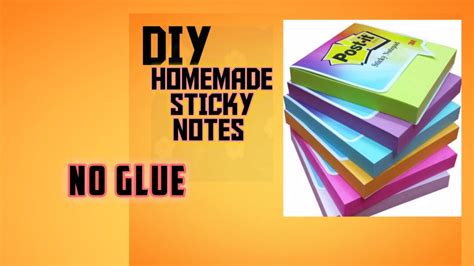 Sticky Notes How To Make Sticky Notes At Home Homemade Sticky Notes