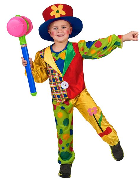 Déguisement Clown Multicolore Garçon Achat De Déguisements Enfants Sur