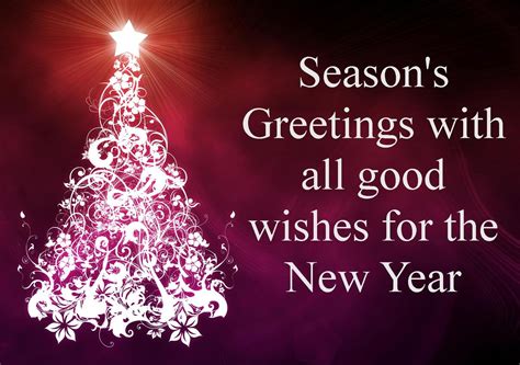 Seasons Greetings With All Good Wishes For The New Year Pictures