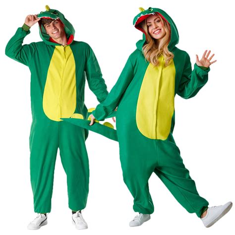 Morph Adult Dinosaur Pajama Costume Mens Womens T Rex Halloween