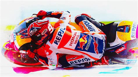 Marc Marquez Storms To Second Motogp Crown Digital Art By Don Kuing