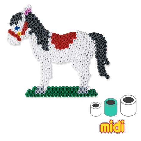 Bügelperlen vorlagen pferd bugelperlen vorlagen von einem pferd zum 11 bugelperlen pferd perler bead designs basteln. Kit Pferd und Hund für Bügelperlen Hama MIDI 5 mm für ...