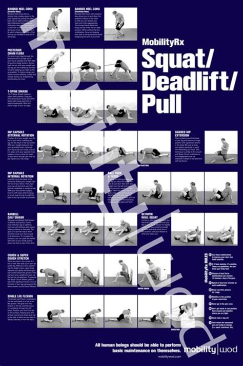 Mobilitywod Positioning Posters Rogue Fitness