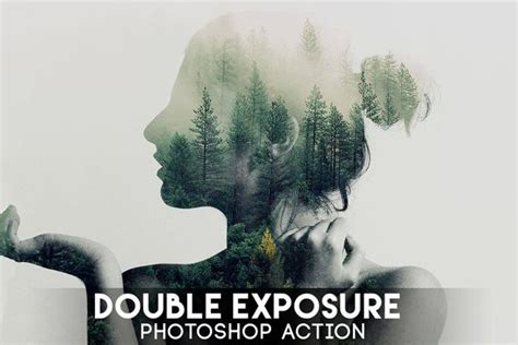 Best Double Exposure Photoshop Tutorials And Free PS Actions Photography Graphic Design