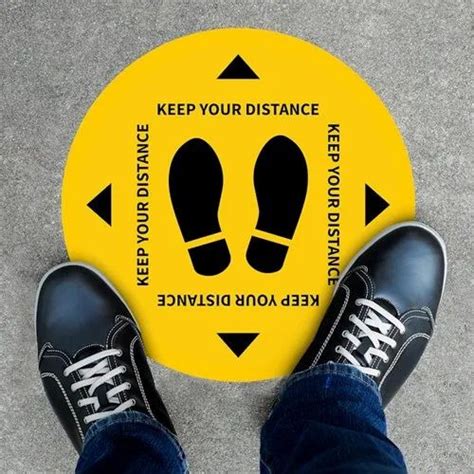 Social Distancing Floor Sticker At Rs 200piece Nagpur Id 24887072430